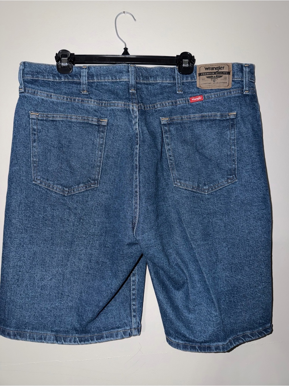 Wrangler Men’s Blue Denim Cutoff Shorts